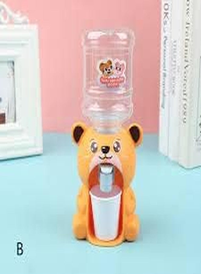 Fezeedi Plastic Water Dispenser Toy, Mini Water Dispenser for Children Mini Drinking Fountain Pumps Water Juice Milk Drinking Fountain Simulation Cartoon Kitchen Toy (Multicolor) - Image 5